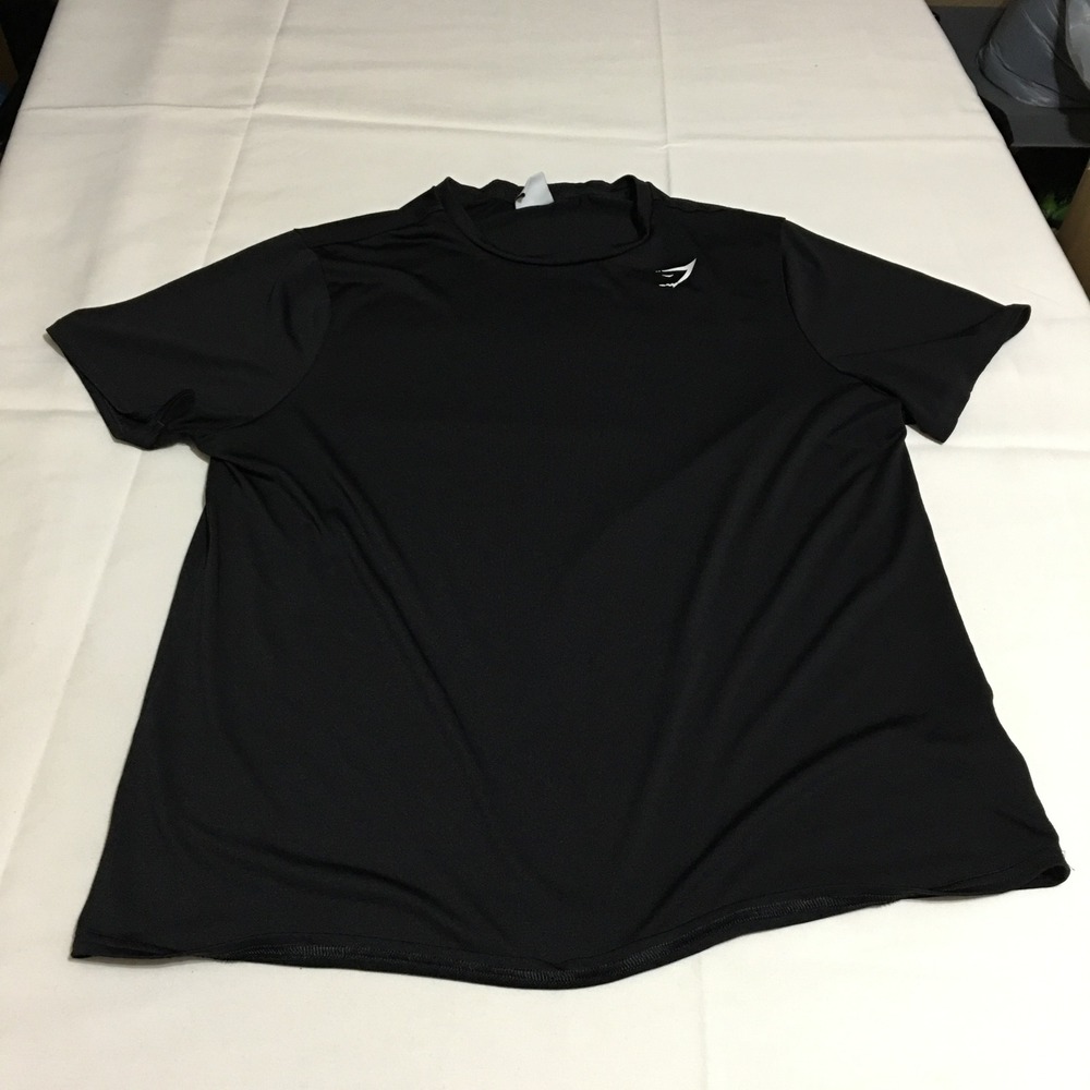 Gymshark T-Shirt Mens Large Black Short Sleeve Activewear
